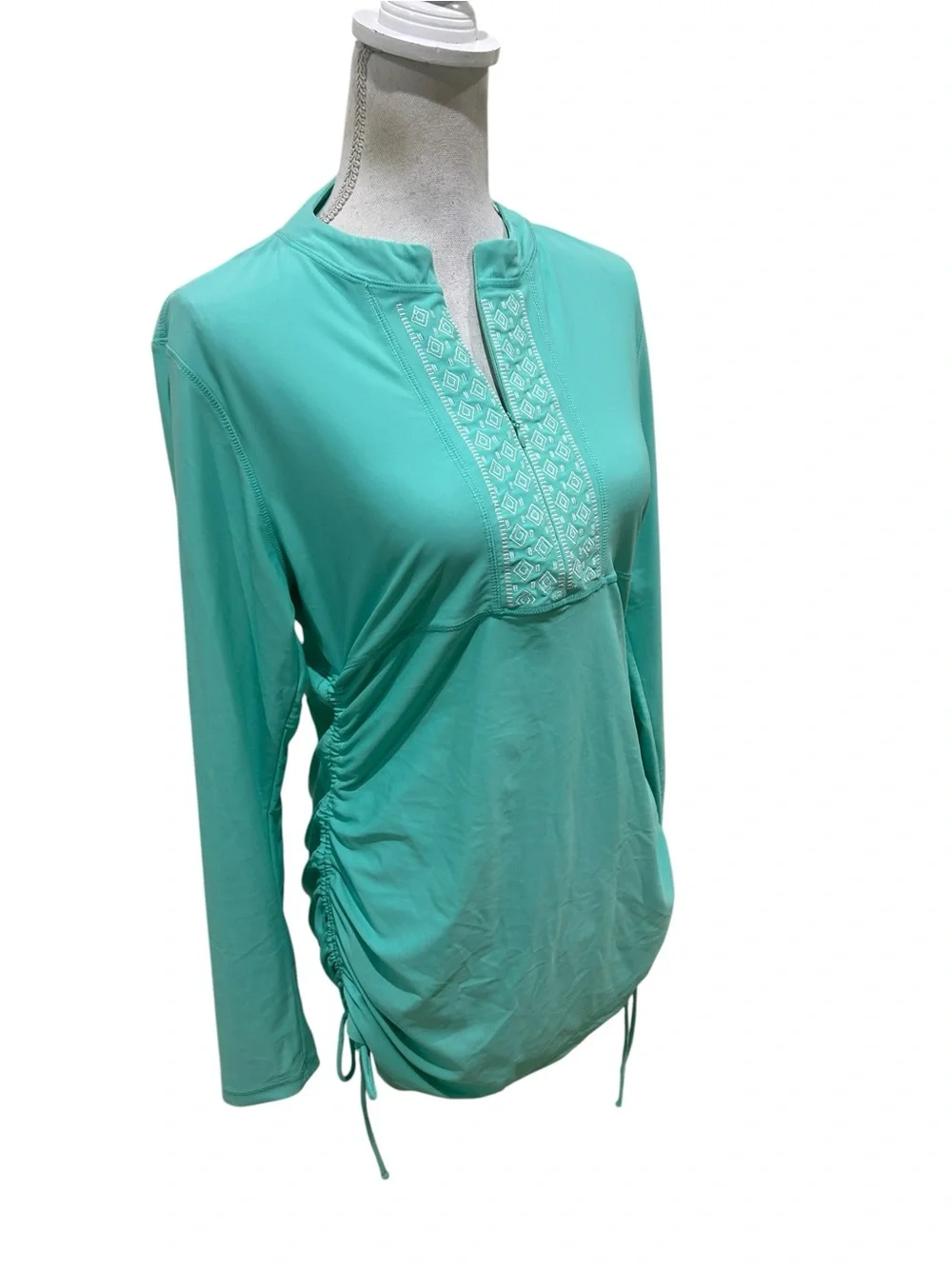 CabanaLife Lightweight Aqua Swim performance wear Top size large